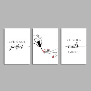Poster Perfect nails 3 panels 2