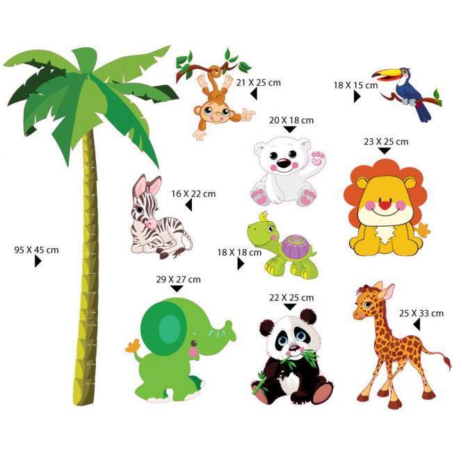Wall stickers Land Animals