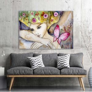 Canvas print Fairy woman