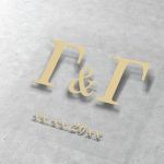 Stickers labelsmarriage initials and date minimal