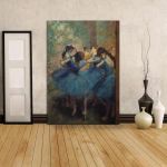 Πίνακας ζωγραφικής Dancers in blue, Edgar Degas