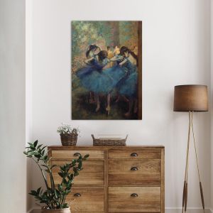 Πίνακας ζωγραφικής Dancers in blue, Edgar Degas 2