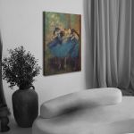 Canvas print Dancers in blue, Edgar Degas, reproduction