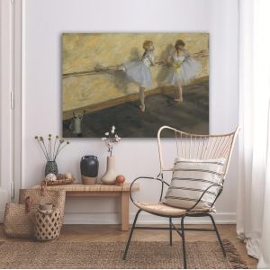 Canvas print Dancers practicing at the barre, Degas E. 2