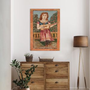 Πίνακας ζωγραφικής Γυναίκα με κιθάρα, Θεόφιλος 2