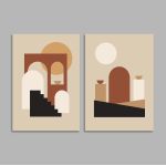 Island combo, poster two panels
