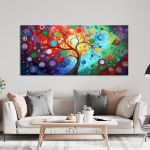 Canvas print Swirl tree, panoramic
