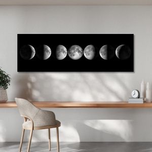 Πίνακας σε καμβά Moon phases, πανοραμικός 2