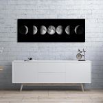 Πίνακας σε καμβά Moon phases, πανοραμικός