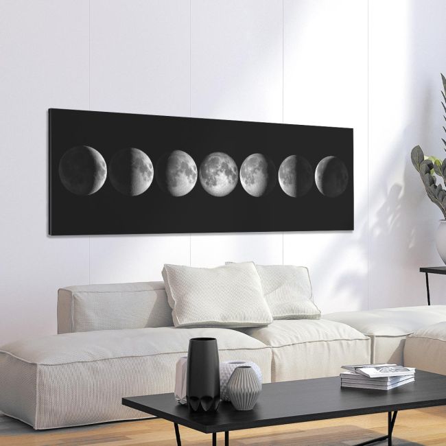 Πίνακας σε καμβά Moon phases, πανοραμικός