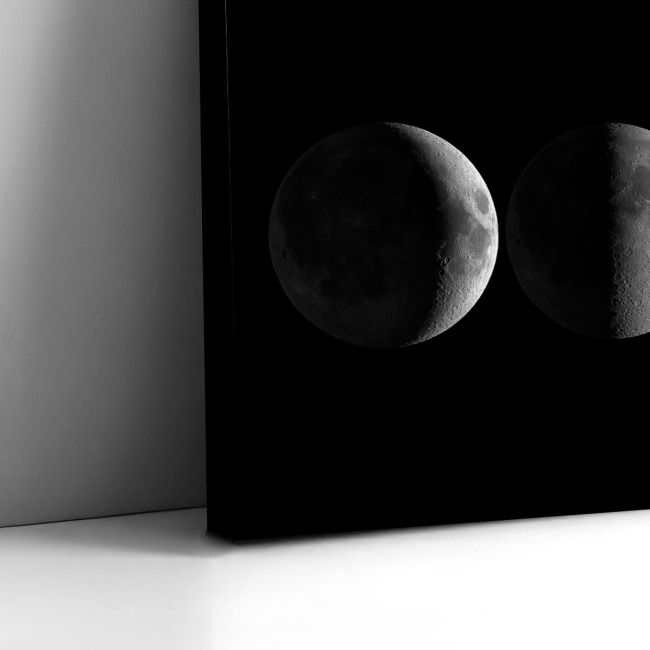 Πίνακας σε καμβά Moon phases, πανοραμικός