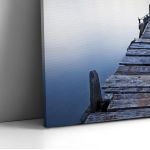 Πίνακας σε καμβά Ξύλινη προβλήτα σε λίμνη, Lake