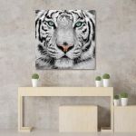 Πίνακας σε καμβά White tiger