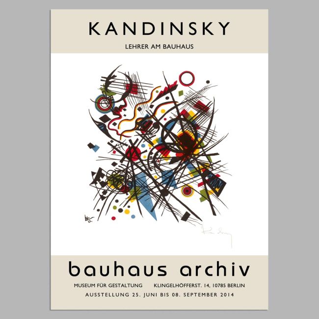 Αφίσα Έκθεσης Kandinsky, Bauhaus Archiv, αφίσα, κάδρο
