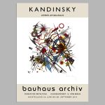 Αφίσα Έκθεσης Kandinsky, Bauhaus Archiv, αφίσα, κάδρο