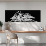 Canvas print Psyche revived by Cupid's Kiss, panoramic