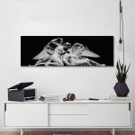 Canvas print Psyche revived by Cupid's Kiss, panoramic