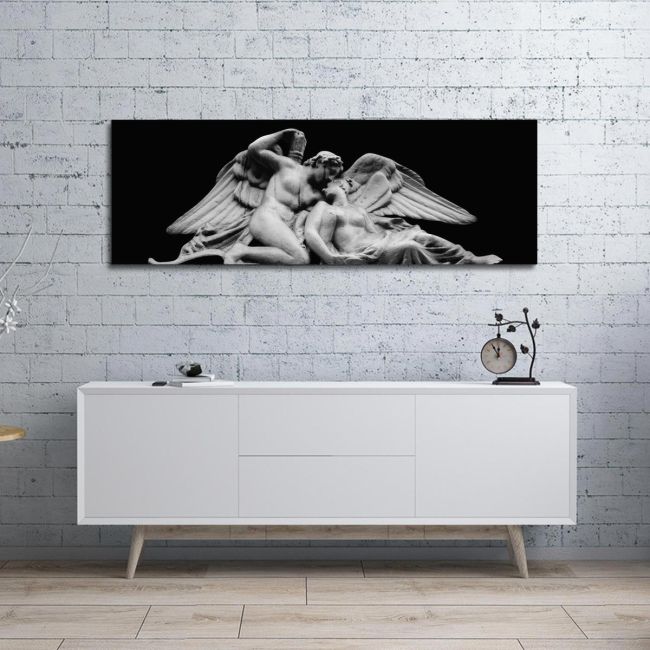 Canvas print Psyche revived by Cupid's Kiss, panoramic