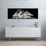 Canvas print Psyche revived by Cupid's Kiss, panoramic