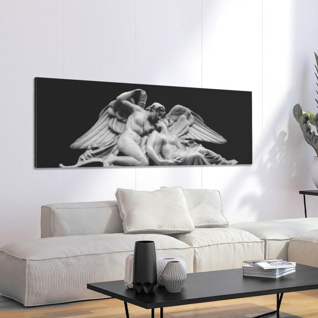 Canvas print Psyche revived by Cupid's Kiss, panoramic