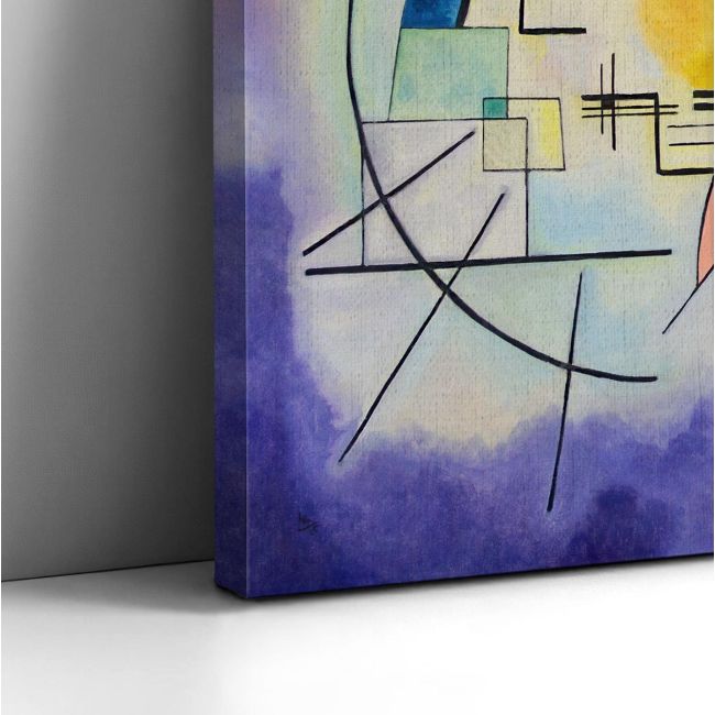 Canvas print Yellow red blue, W. Kandinsky,3 panels