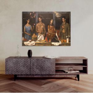 Πίνακας ζωγραφικής Four seasons reart (βασισμένο στο Τέσσερις εποχές, Γ. Τσαρούχης)