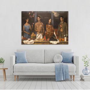 Canvas print Four seasons reart  2