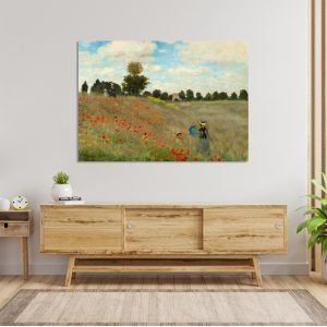 Canvas print Poppy field, Monet C.