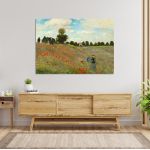 Canvas print Poppy field, Monet C.