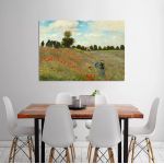 Canvas print Poppy field, Monet C.