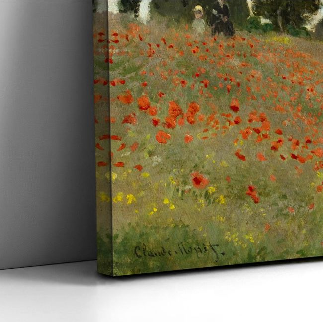 Canvas print Poppy field, Monet C.