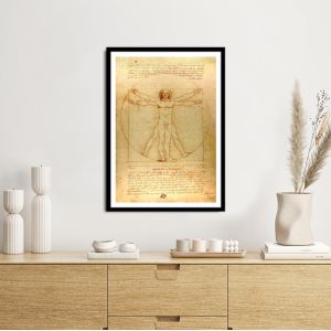 The vitruvian man, Da Vinci, Poster