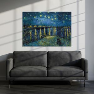 Canvas print Starry night over the Rhône, Vincent van Gogh