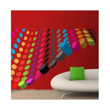 Wall stickers Circles, Multicolored Corner