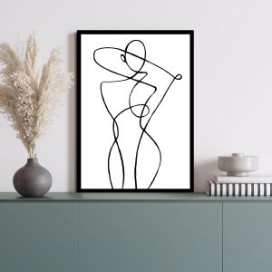 Abstract woman form, αφίσα, κάδρο