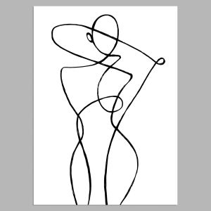 Abstract woman form, αφίσα, κάδρο 2