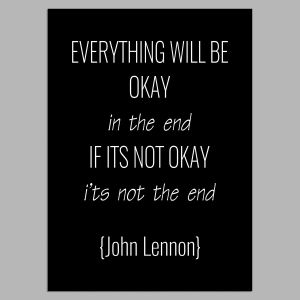 Everything will be ok in the end, John Lenon, αφίσα, κάδρο 2
