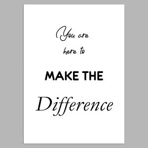 Make the differencePoster 2