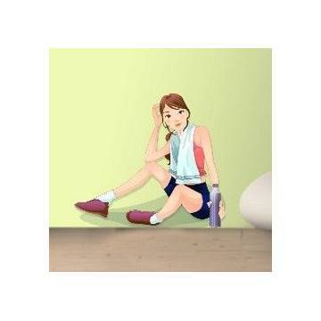 Wall stickers Girl resting  