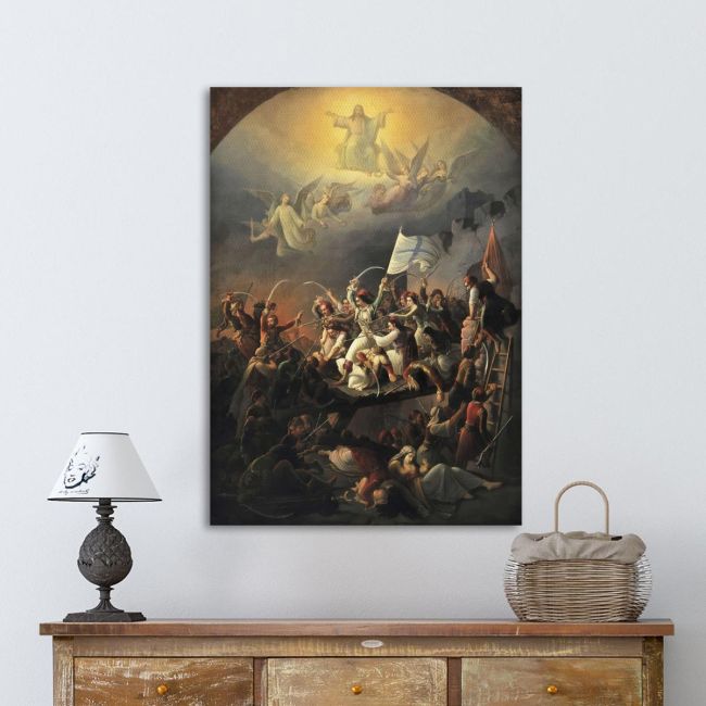 Canvas printOffer The Exodus from Missolonghi