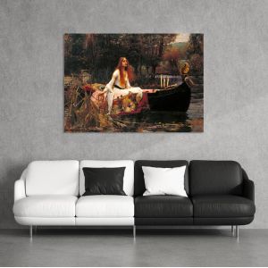 Canvas print The lady of Shalott, Waterhouse J.W.