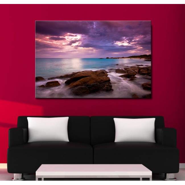 Πίνακας σε καμβά Rocky coast