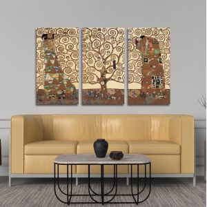 Πίνακας σε καμβά Tree of life, Klimt Gustav, τρίπτυχος