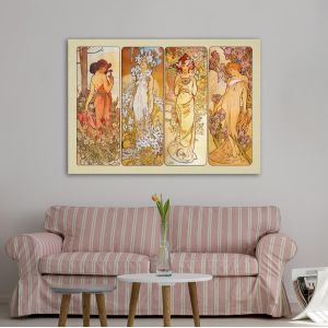 Πίνακας ζωγραφικής The flowers, A.Mucha