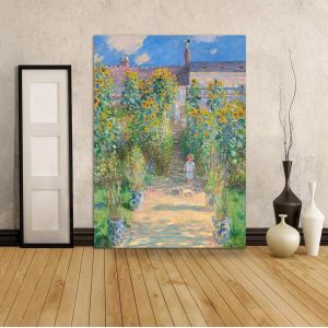 Πίνακας ζωγραφικής, Garden at Vetheuil, Monet C, αντίγραφο - αναπαραγωγή πίνακα σε καμβά