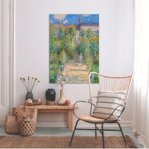 Πίνακας ζωγραφικής, Garden at Vetheuil, Monet C, αντίγραφο - αναπαραγωγή πίνακα σε καμβά 2