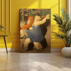 Πίνακας ζωγραφικής Dancers reart (original by F. Botero)