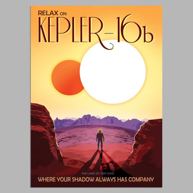Relax on Kepler-16b, αφίσα, κάδρο