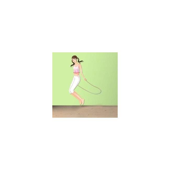 Wall stickers Gymnastics, woman jumping rope