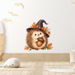 Kids wall stickers Swan watercolor with flowers